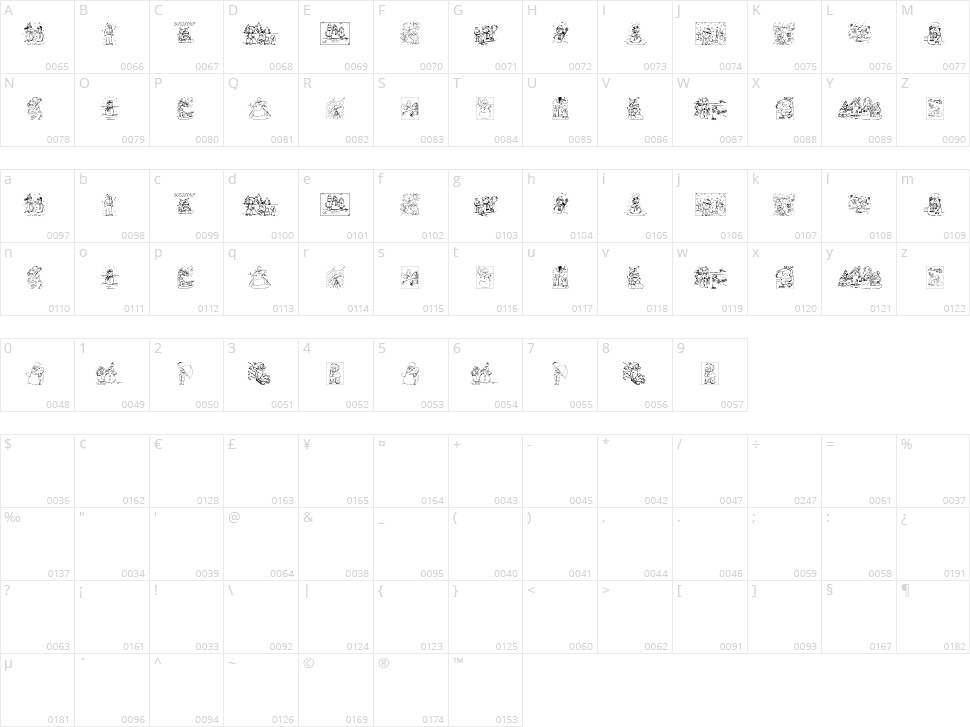 Winter Character Map