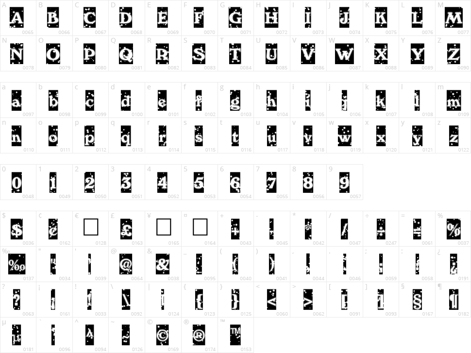 WinterNight Character Map