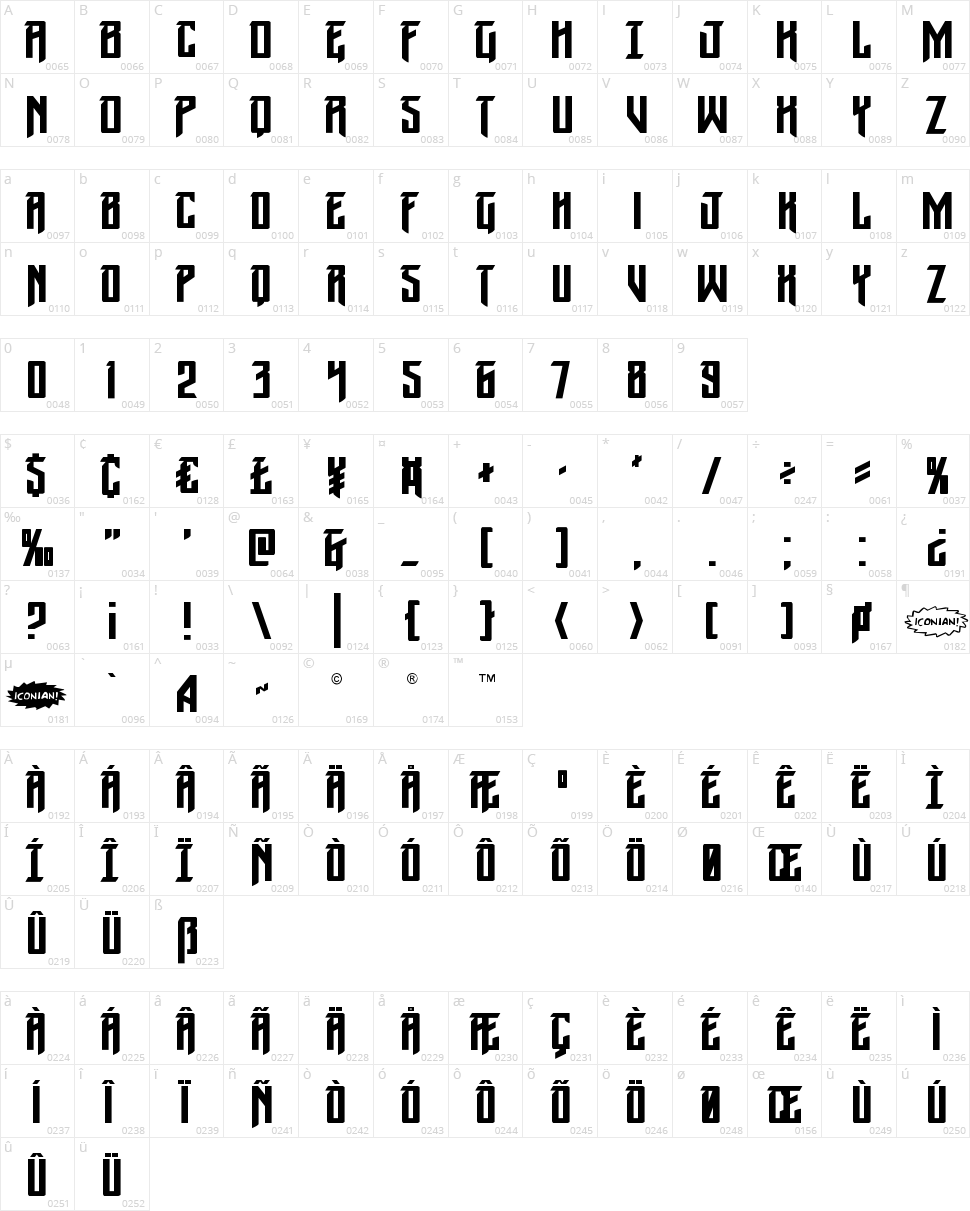 Winter Solstice Character Map
