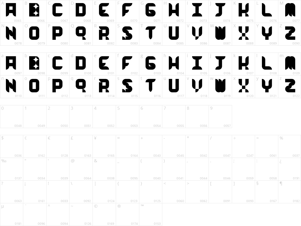 Work Work Work Character Map