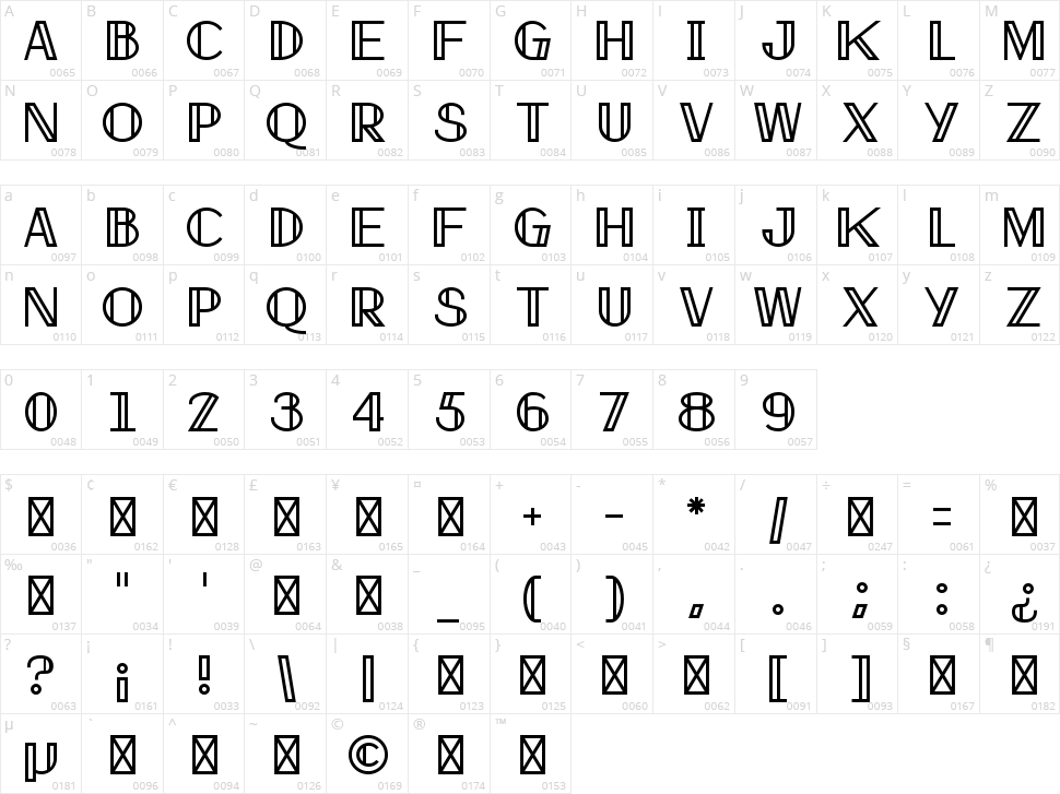 X Company Character Map
