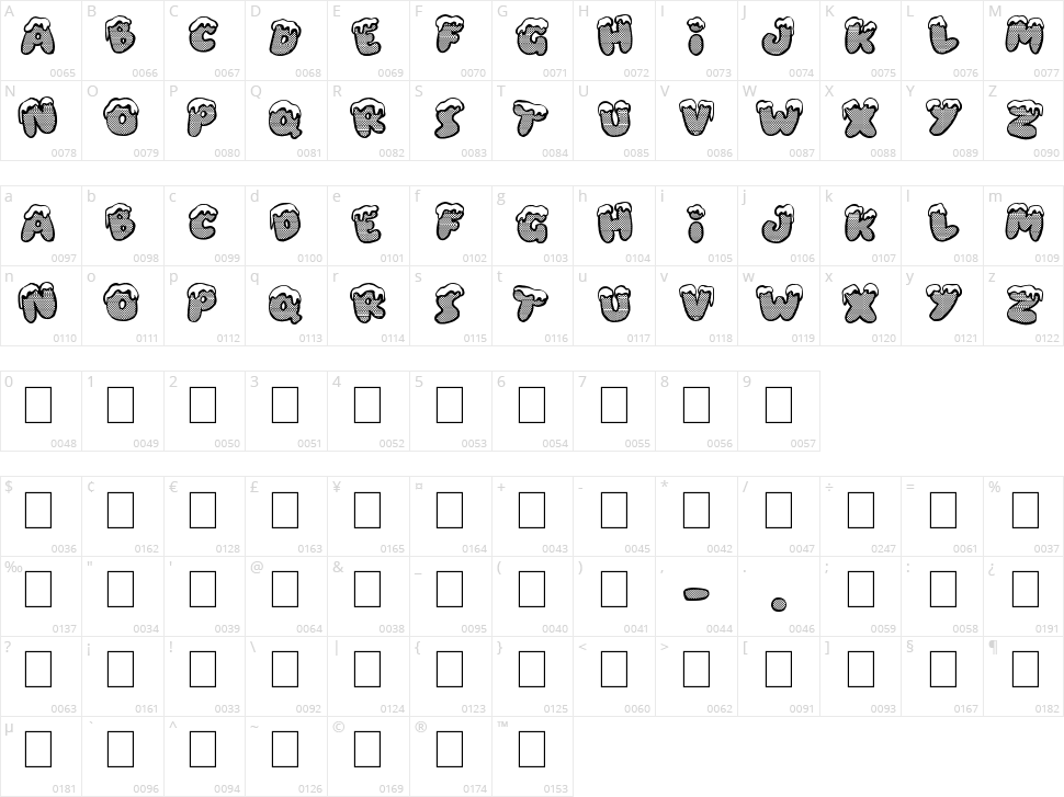 Xmas Dad Character Map