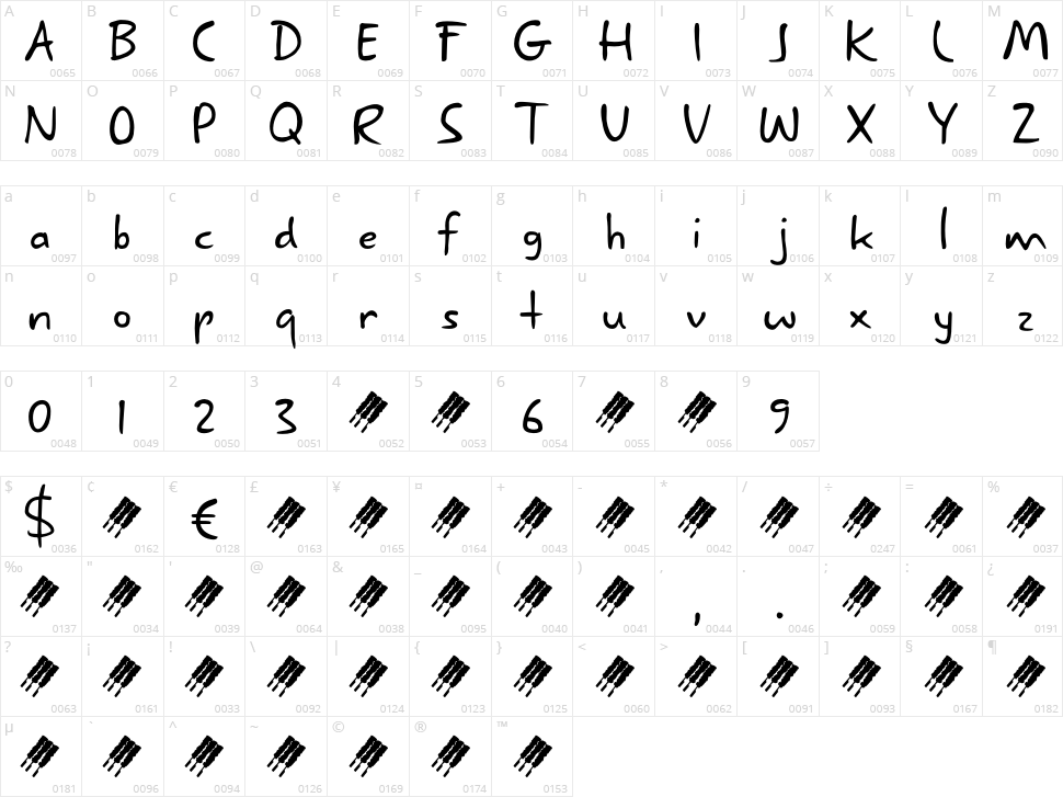 Yakitori Alley Character Map
