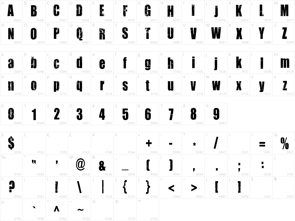 You Are Loved Character Map