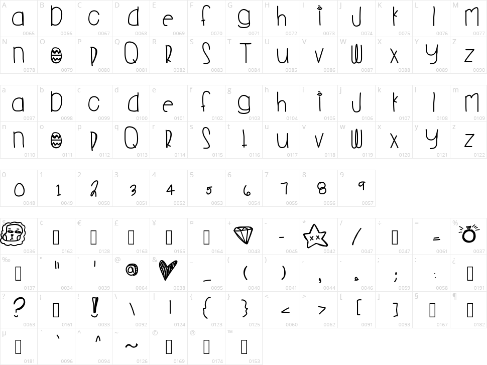 Young Folks Character Map