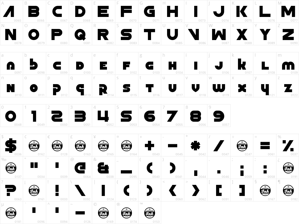 Zoon Hoot Character Map