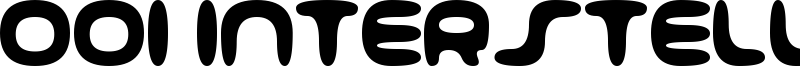 001 Interstellar Log Font
