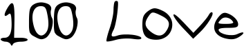 100 Love Font