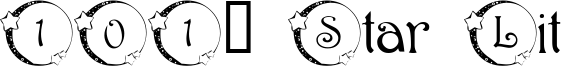 101! Star Lit Font
