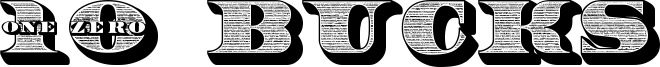 10 Bucks Font