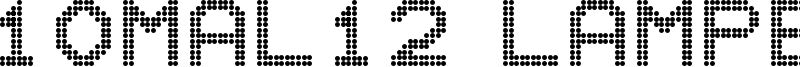 10mal12 Lampen Font