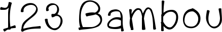 123Bambou.ttf