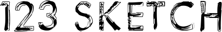 123 Sketch Font