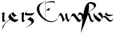 1413 Cursive Font