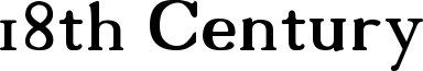 18th Century Font