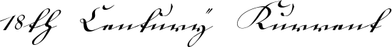 18th Century Kurrent Font