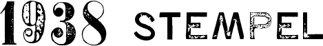 1938 Stempel Font