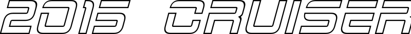 2015 Cruiser Hollow Italic.otf