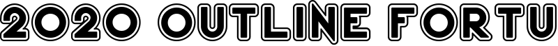 2020 Outline Fortune Kei Font