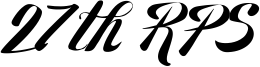 27th RPS Font