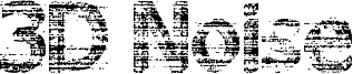 3D Noise Font