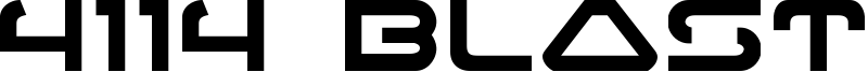 4114 Blaster Font