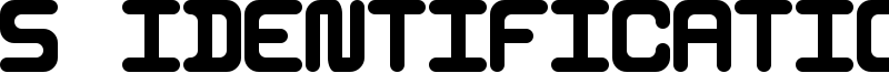 5 Identification Mono Font