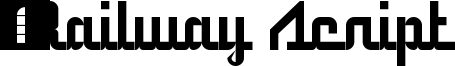 5 Railway Script Font