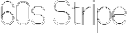 60s Stripe Font