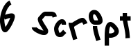 6 Script Font