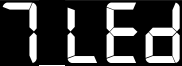 7 LED Font