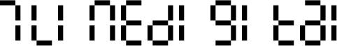 7LineDigital Font
