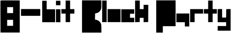 8-bit Block Party Font