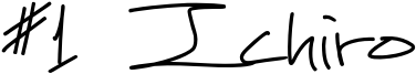 #1 Ichiro Font