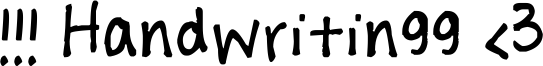 !!! Handwritingg <3 Font