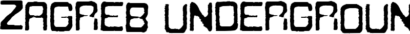 Zagreb Underground Font