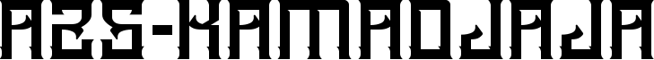 A25-Kamadjaja Font