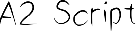 A2 Script Font