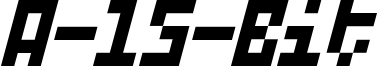 A-15-Bit Font