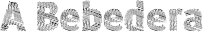 A Bebedera Font