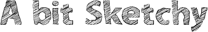 A bit Sketchy Font