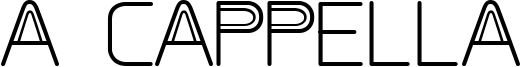 A Cappella Font