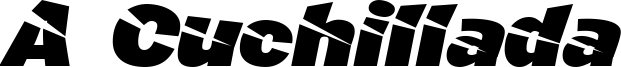 A Cuchillada Font