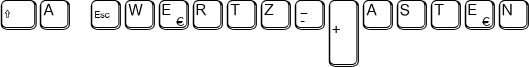 Aa Qwertz-Tasten Font