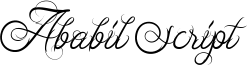Ababil Script Font