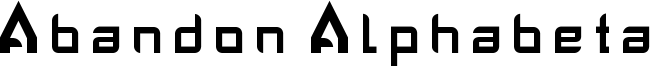 Abandon Alphabeta Font