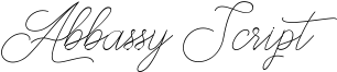 Abbassy Script Font