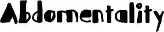 Abdomentality Font