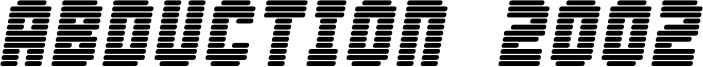 Abduction 2002 Font