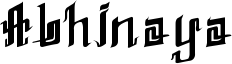 Abhinaya Font